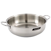 Barazzoni 266104022 Bonita Tegame 22 cm Acciaio inox con Fondo Termoradiante Adatto a Tutte le Fonti di Calore incluso Induzione colore Acciaio inox
