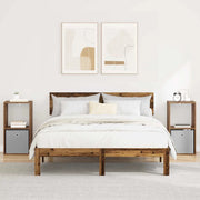 Comodino con cassetto 2 pcs Legno vecchio 35 x 32 x 68,5 cm 8000641