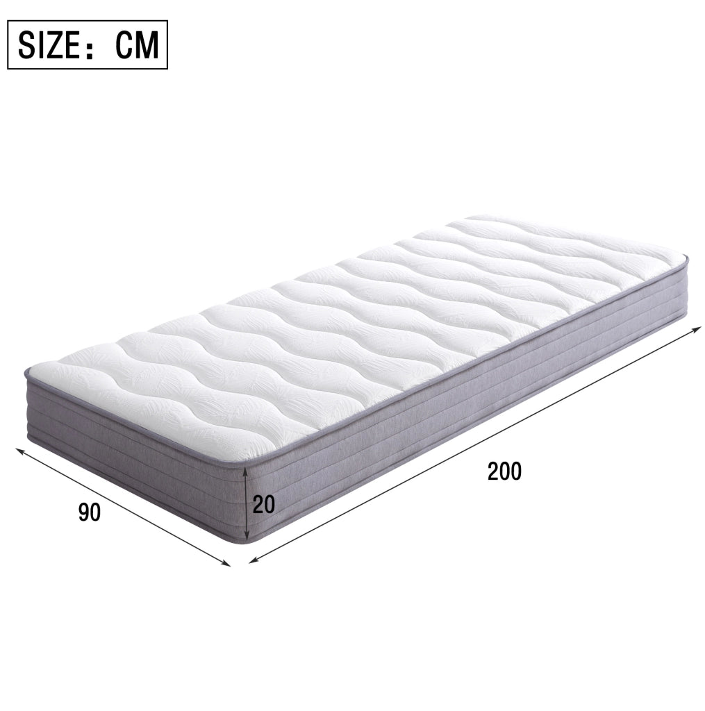 Letto imbottito 90x200 cm con LED, USB-C e vano contenitore