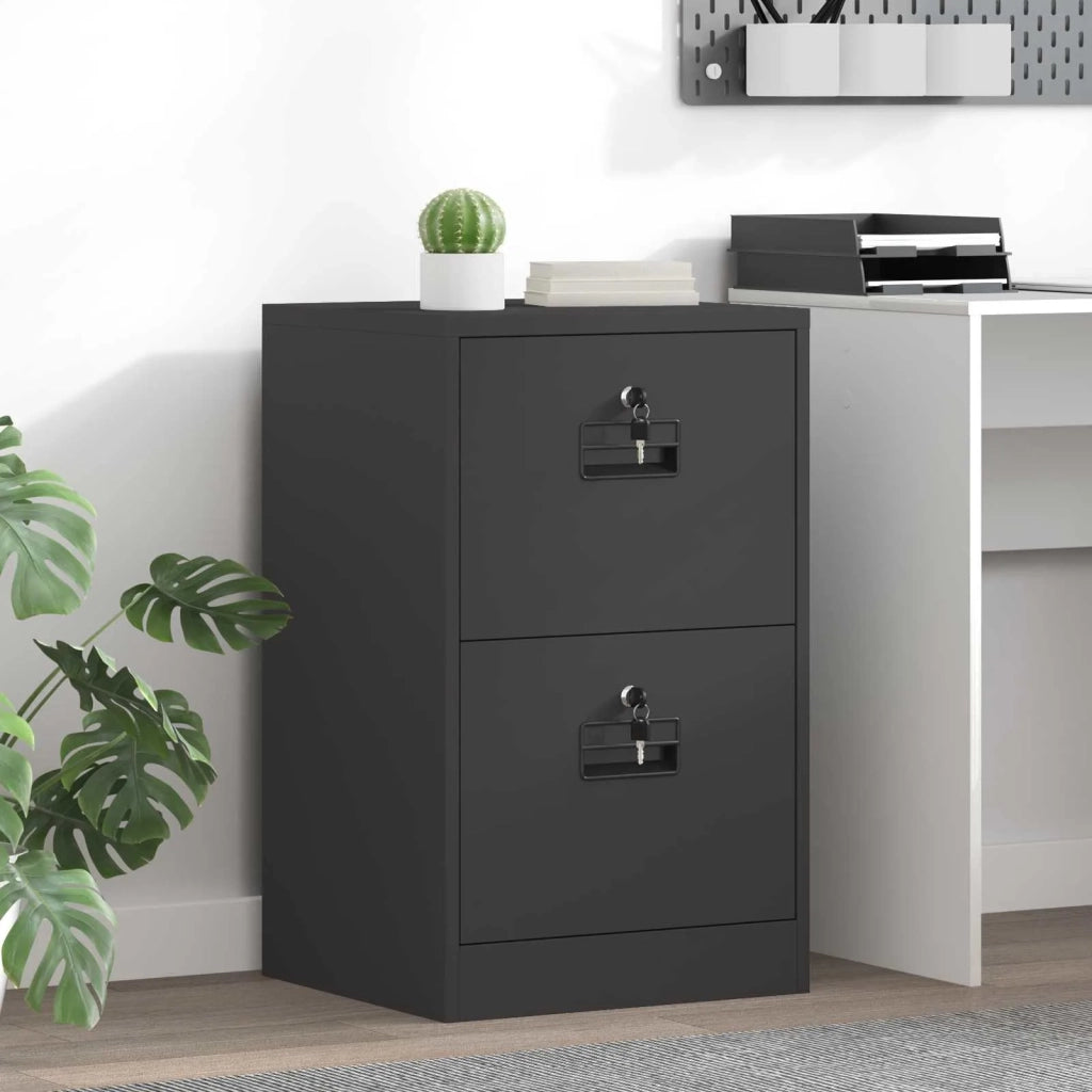 Armadio per File con cassetto Nero 45,5 x 42 x 74,5 cm CFW4475026