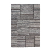 Tappeto Phoenix 102 Naturale e Grigio in Lana e Cotone
