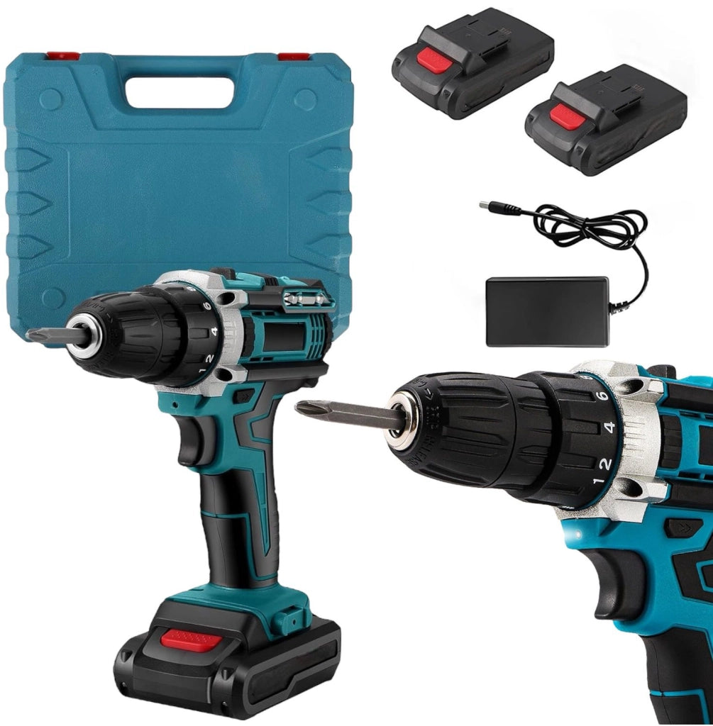 Trapano avvitatore doppia batteria a litio 36V MAX + valigetta 24 accessori LLD