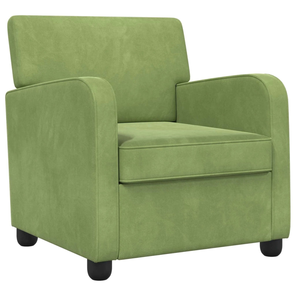 Divano Sedia-Poltrona Verde chiaro Velluto 264595