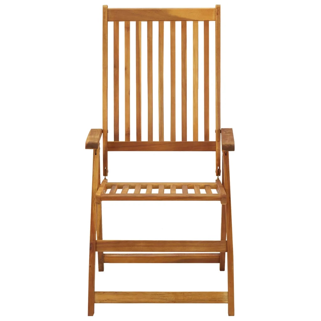 Sedie da Giardino Pieghevoli 6 pz con Cuscini Massello Acacia 3064123
