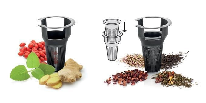 Tescoma 646622 Teo Teiera con Filtro Infusore 1.25 L Vetro Borosilicato colore Trasparente