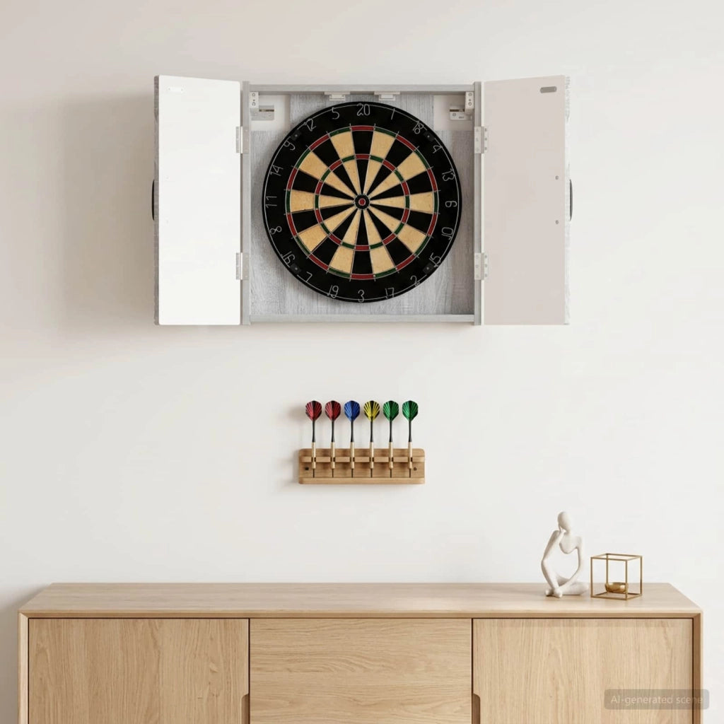 Armadio per Dartboard UTRECHT Sonoma grigio 897771