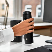 Termos con doppia parete di isolamento e chiusura a sicurezza - 450 ml - nero - 22,8 cm di altezza