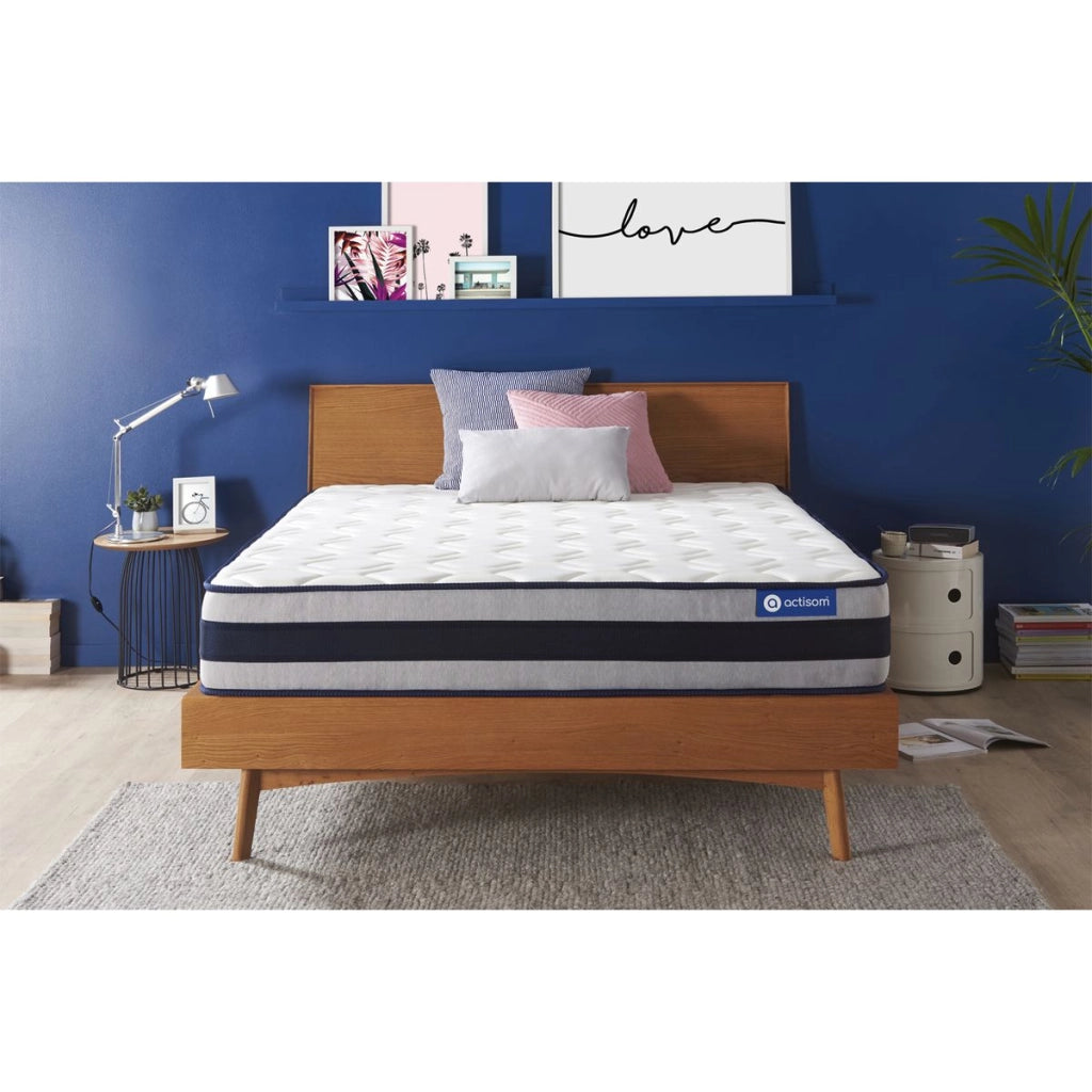 Materasso matrimoniale Actiflex ergo 200x200cm - Spessore : 24cm - Molle insacchettate e memory foam - Rigido