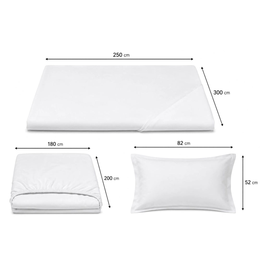 Samimali, set Completo Letto Matrimoniale in Percalle, Rosa Antico
