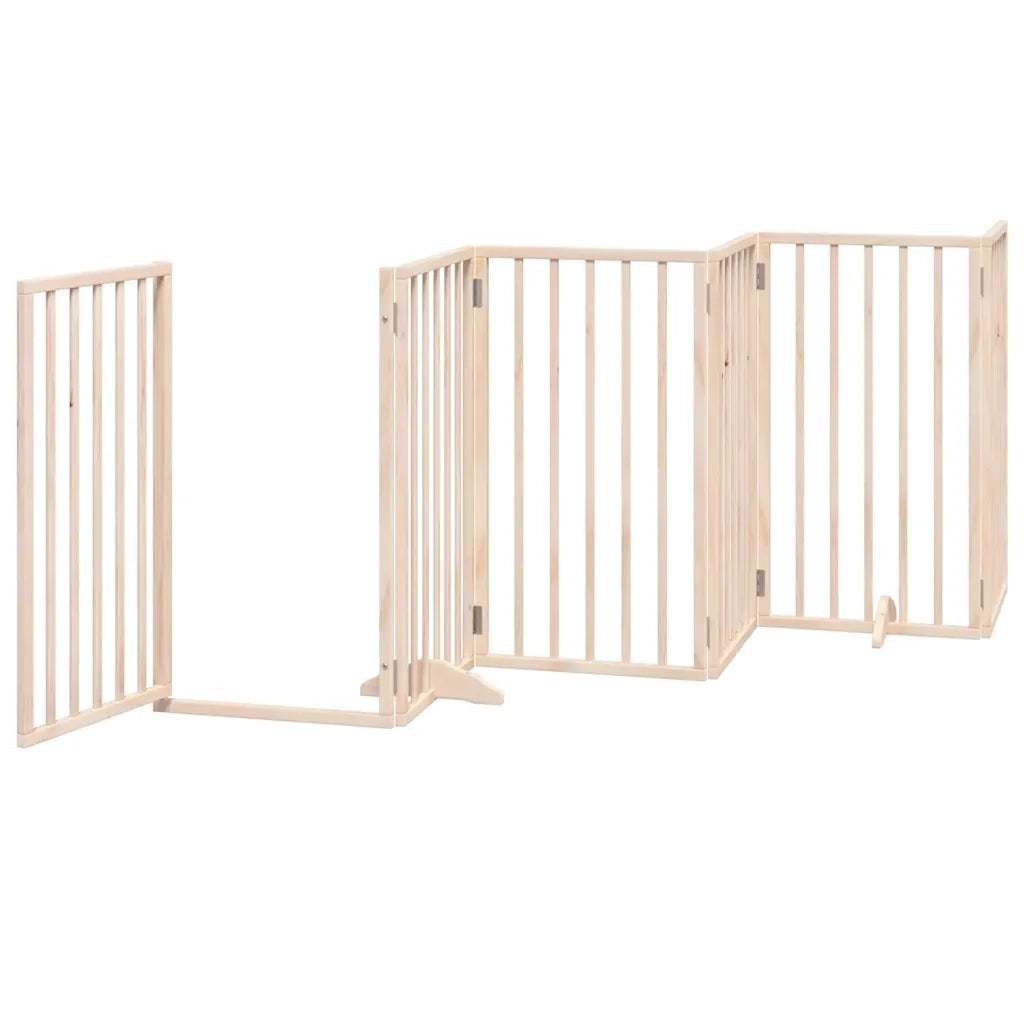 Cancello per Cani Porta Pieghevole 15 Pannelli 750 cm in Pioppo CFW7395336