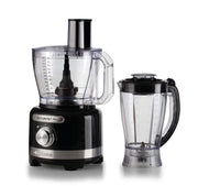 Ariete 1782 gourmet pro moderna, robot da cucina, tritatutto 3l, frullatore 2l, 2 velocità + pulse, set di lame + disco in acciaio inox, accessorio spremiagrumi, nero - 1782/02