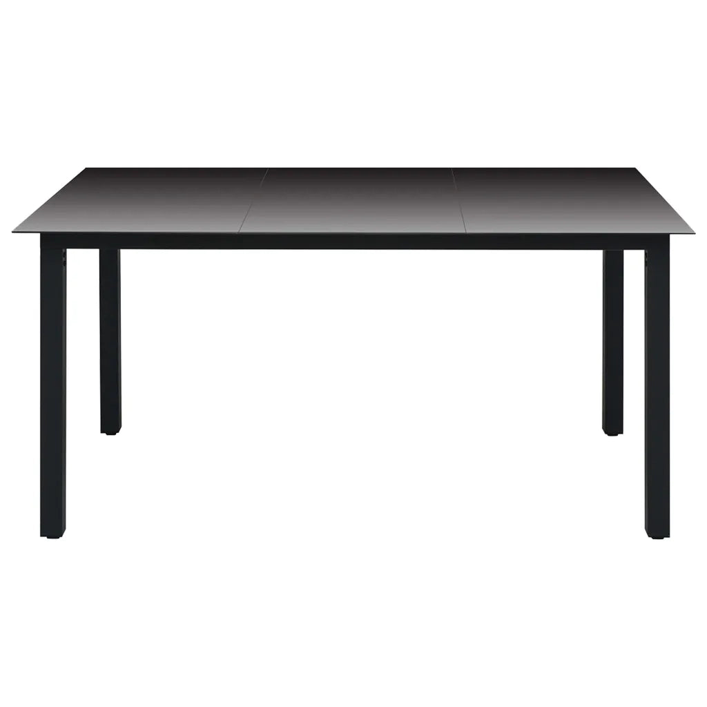 Set da Pranzo da Giardino 5 pz Nero 3060048