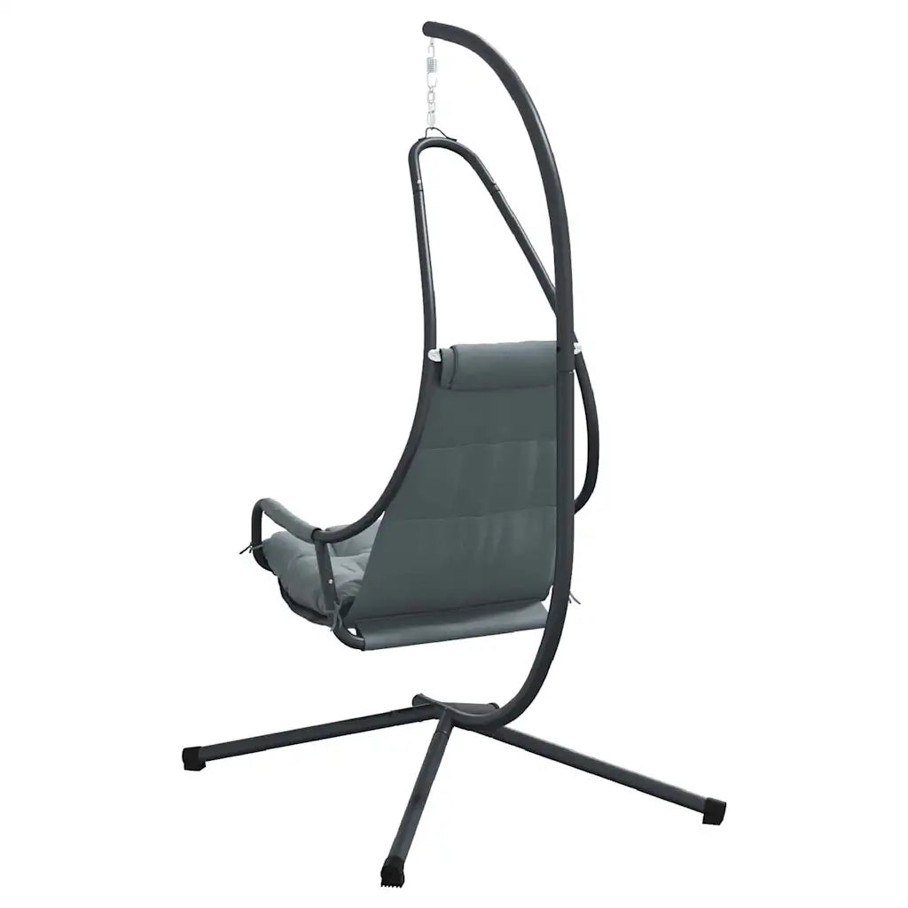 Sedia uovo sospesa Antracite 94 x 107 x 196,5 cm Acciaio CFW1896896