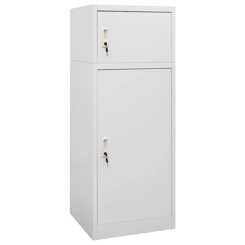 Armadietto per Sella Grigio Chiaro 53x53x140 cm in Acciaio 339600