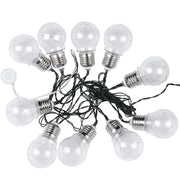 Luce a stringa solare a LED 10 lampadine 3000K
