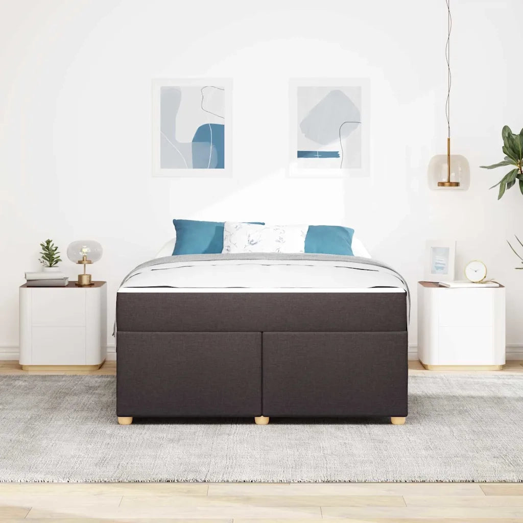 Struttura del letto Marrone Scuro 160 x 200 cm Tessuto 3399366
