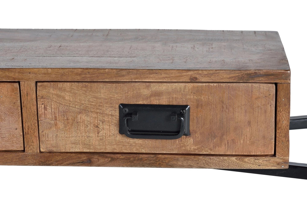 Consolle in legno di mango e metallo