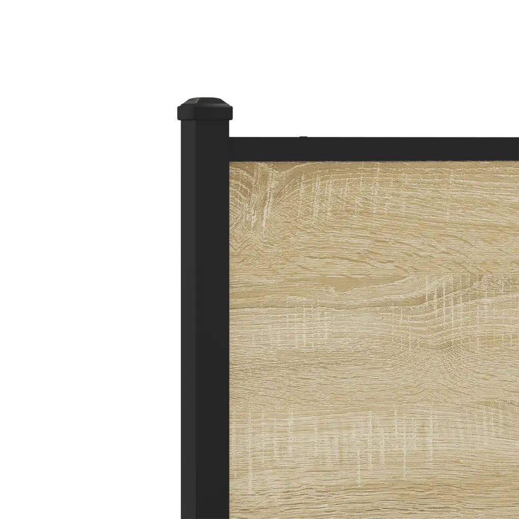Giroletto senza Materaso in Metallo Rovere Sonoma 120x200 cm 4007732