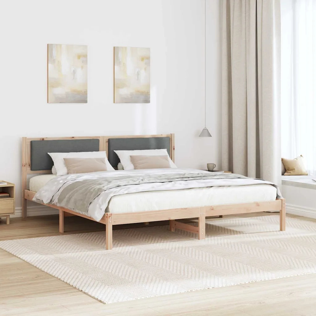 Struttura del letto Grigio scuro 180 x 200 cm Pino massello 878100