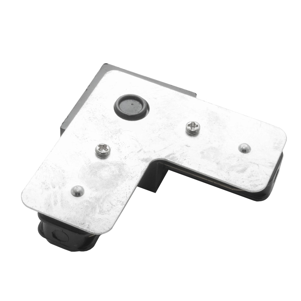 Connettore angolare bianco binario monofase giunto connessione ad L angolo 90 COLORE NERO