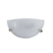 LAMPADA DUNA APPLIQUE DA PARETE IN VETRO E METALLO E27 1 LUCE BIANCA