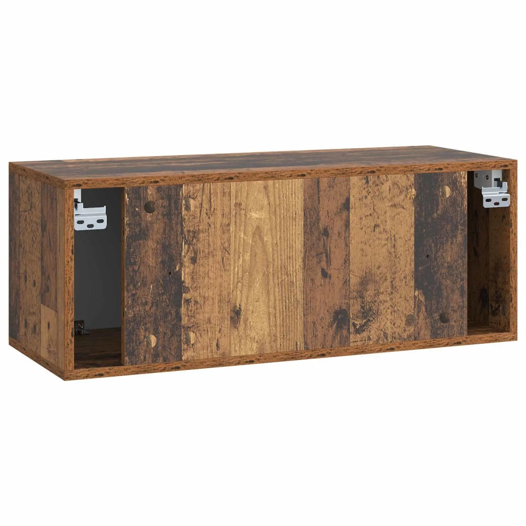 Mobile TV da Muro | Armadietto TV | Mobile Porta TV 78,5 x 31 x 30 cm Legno antico