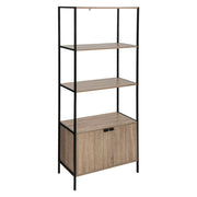 Libreria scaffale con 2 ripiani e mobile basso