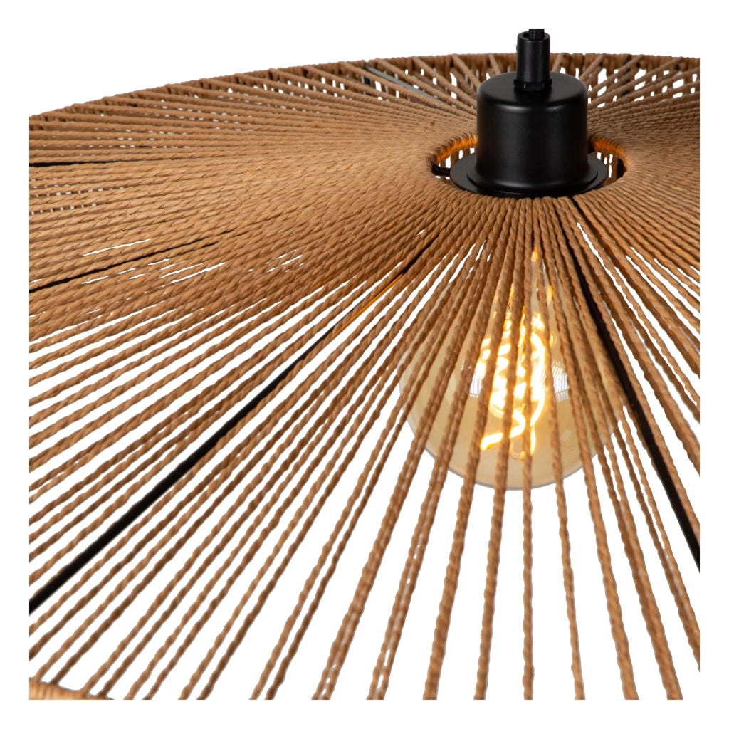 Lampada a sospensione boho carta Ø50 Yunkai E27 Lucide