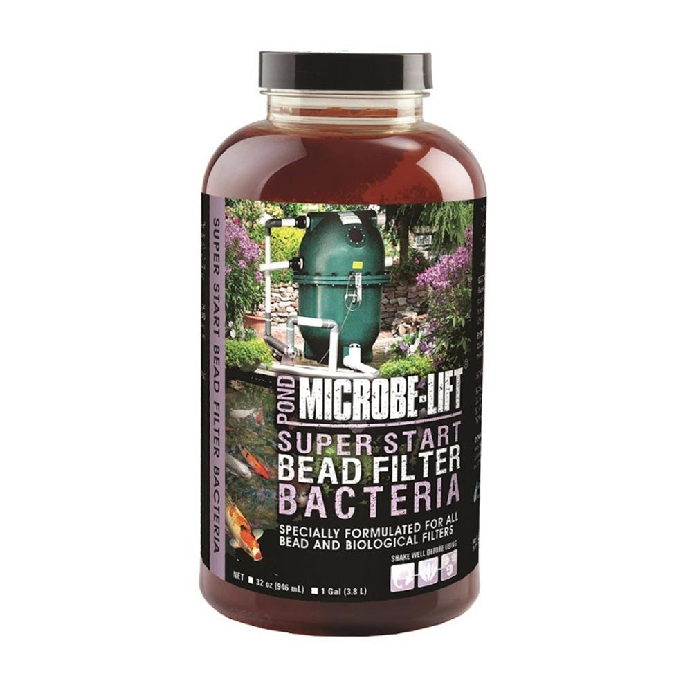Microbe-Lift Pond Super Start Bead Filter Bacteria - attivatore batterico per laghetti Formato: 3785 ml