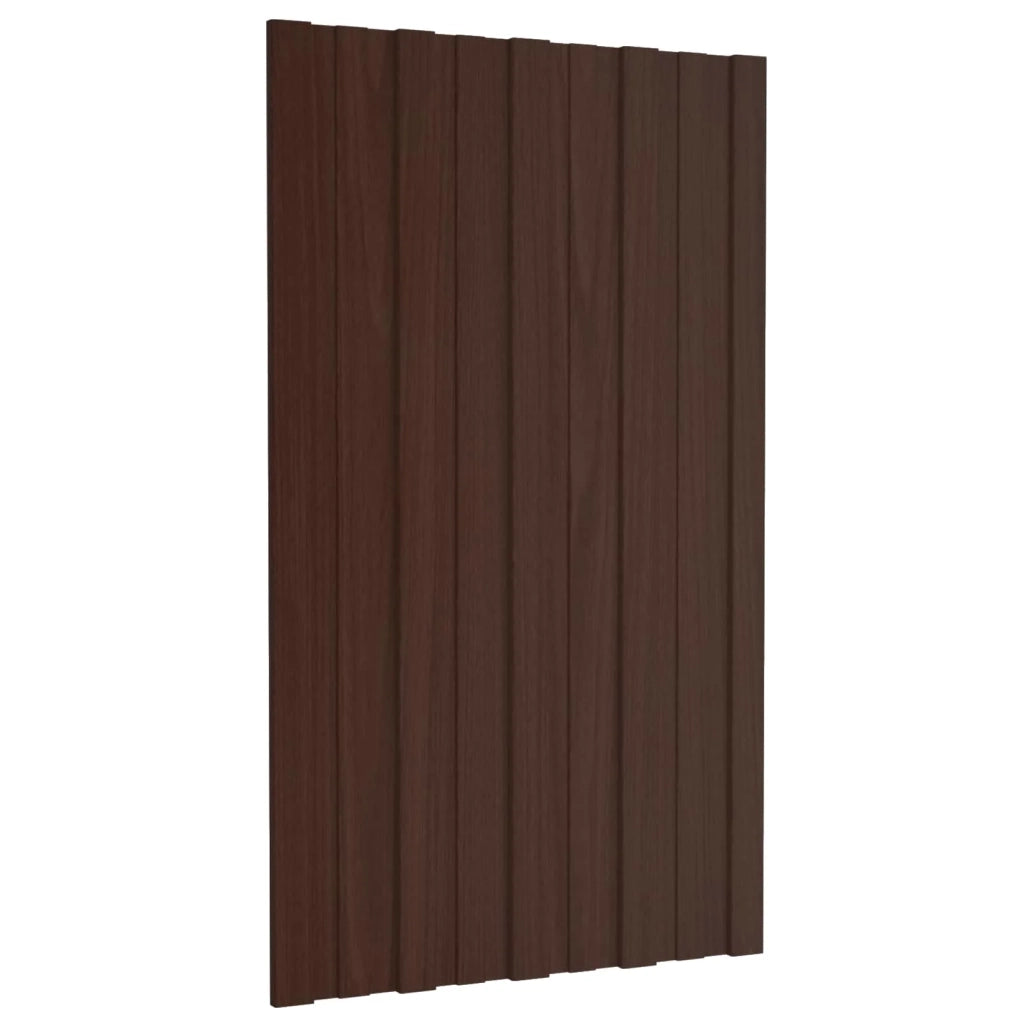 Pannello per tetto 36 pcs Marrone 80 x 45 cm Acciaio zincato 42047116