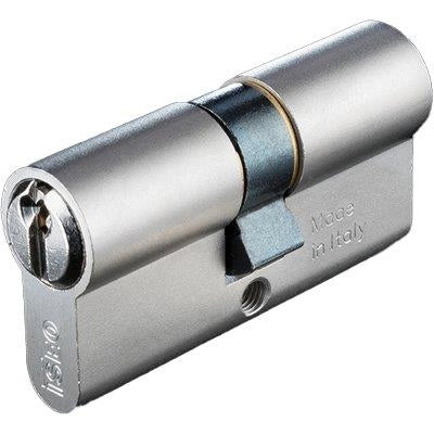 CILINDRO SAGOMATO 82099 ISEO  OTTONE NICHELATO CHIAVI 3 CAMMA DIN MM 61 28+33