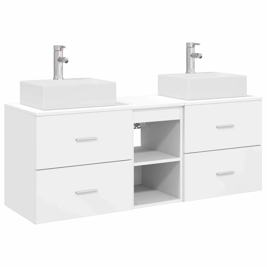 Set di Armadi da Bagno 3 pz Bianco 49,5 x 41 x 62,5 cm 3405835