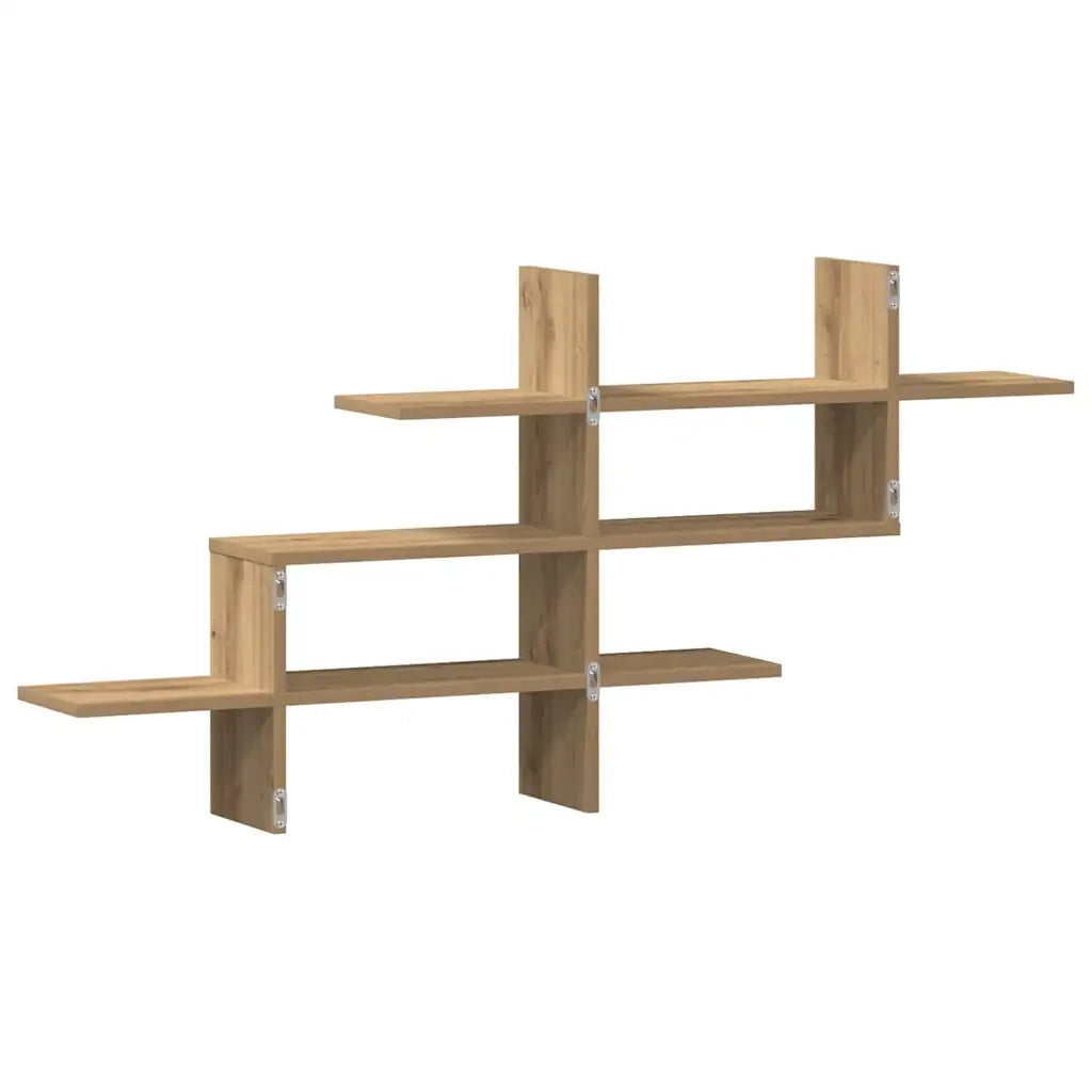 Mensola a Muro Rovere Artigianale 124,5x18x60,5cm in Truciolato 853271
