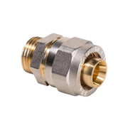RACCORDO DIRITTO MASCHIO A STRINGERE TRE PEZZI PER TUBO MULTISTRATO MODELLO 701L - 3/4 Ø16  - APE