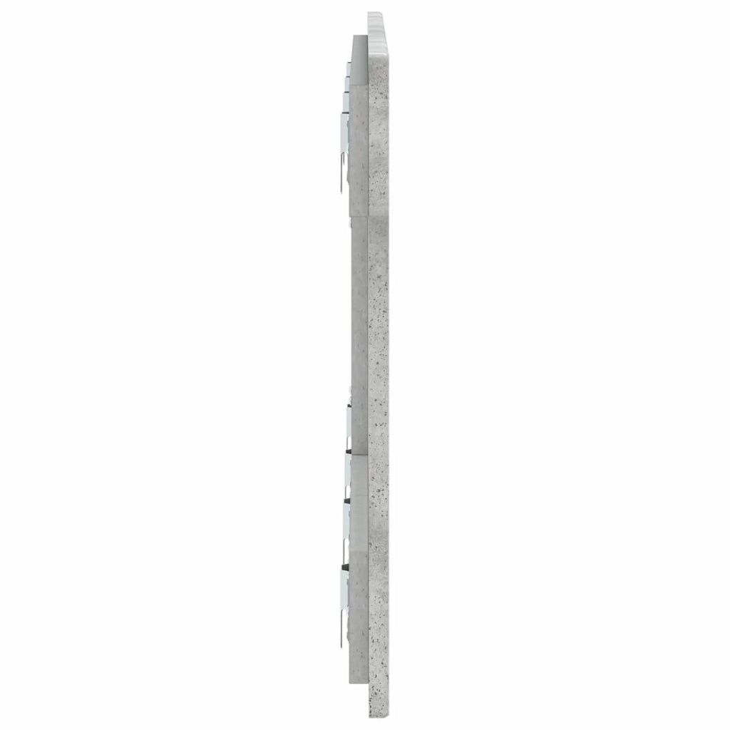 Testiera da Muro EDE Grigio Cemento Legno ingegnerizzato 896088