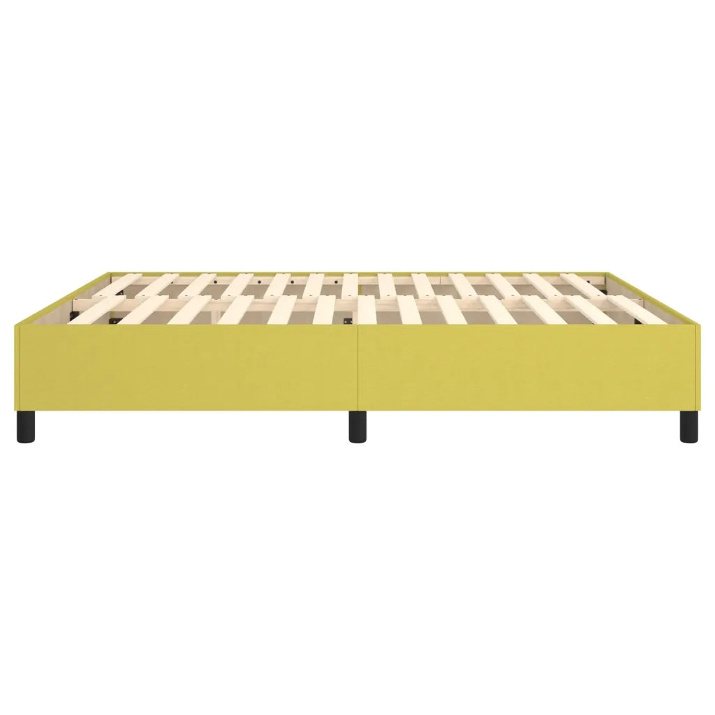 Struttura Letto a Rete a Molle Verde 160x200 cm in Tessuto
