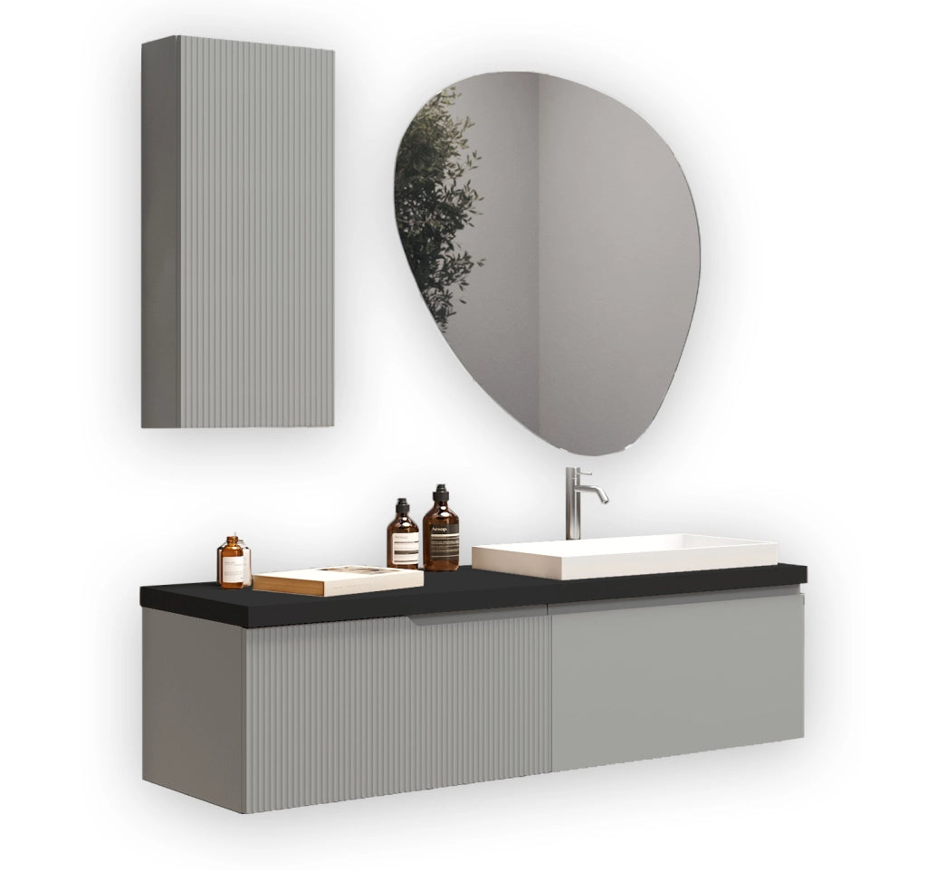 Composizione 6 pezzi VENERE grigio opaco