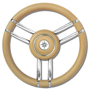 RUOTA TIMONE T27 BEIGE Ø MM.350