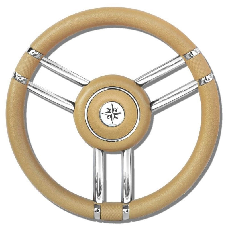 RUOTA TIMONE T27 BEIGE Ø MM.350