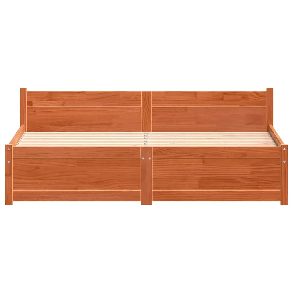 Struttura del letto Marrone cerato 205.5 x 95.5 x 51 cm