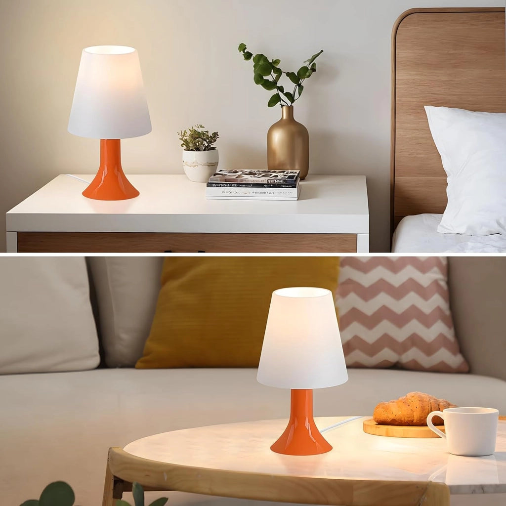 ZMH Lampada da tavolo con cavo set 2 pezzi E14 piccola per soggiorno comodino
