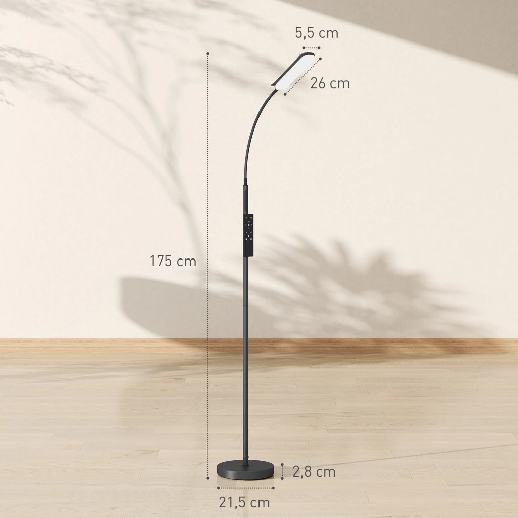 Lampada da terra con telecomando ¨C Xylo ¨C controllo touch dimmerabile nero