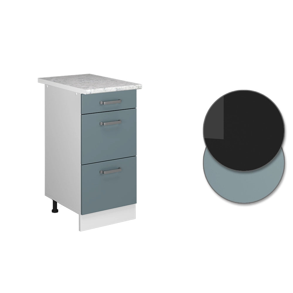 Vicco Base universale Grigio-blu 40 cm con cassetti