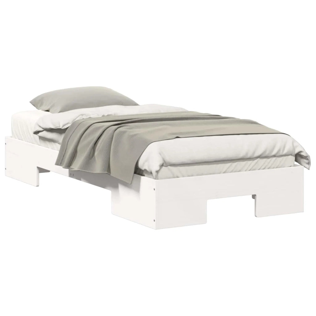 Letto singolo | Letto per adulti | Struttura del letto Bianco 80 x 200 cm