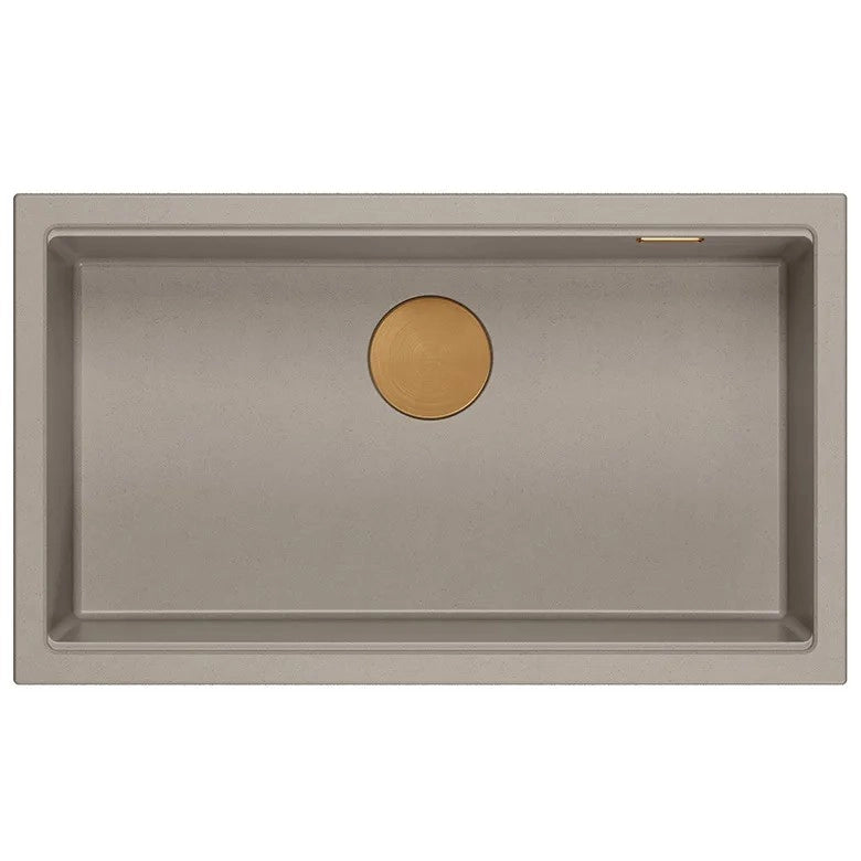 Lavello In Granito Logan 110 Beige Tappo oro