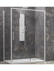 Box doccia LEA 400 150x90 x200 cm profilo bianco