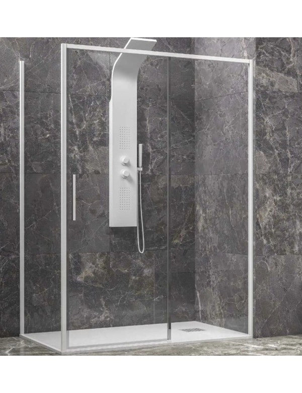 Box doccia LEA 400 150x90 x200 cm profilo bianco
