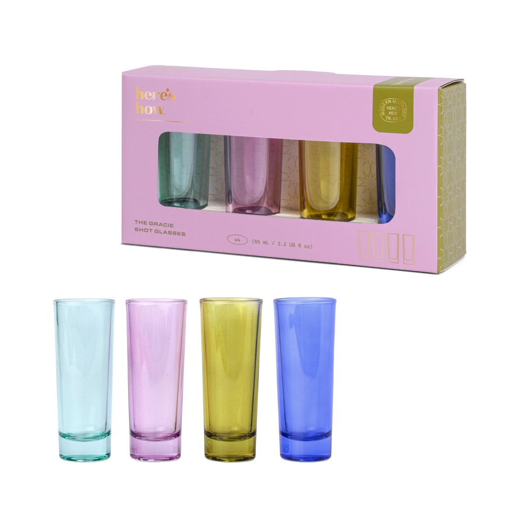 Set da 4 bicchierini da shot Gracie multicolore