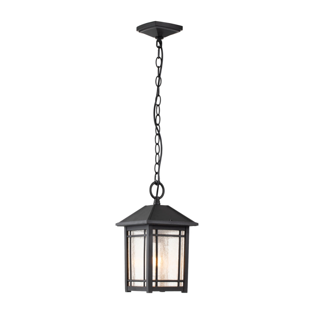 Lampada sospensione esterno nera E27 60W Cedar Point Quoizel