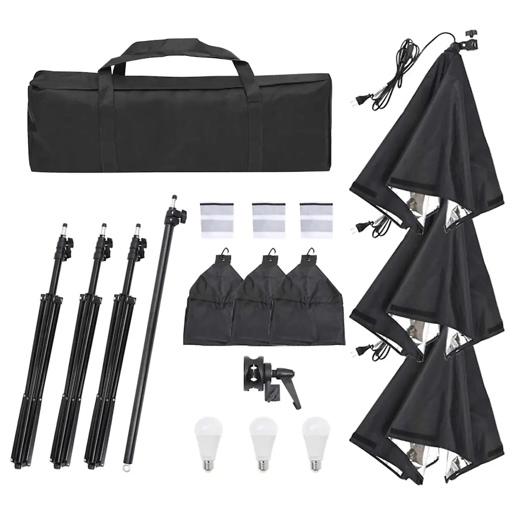 Kit di Illuminazione da Studio con Treppiedi e Softbox 190232